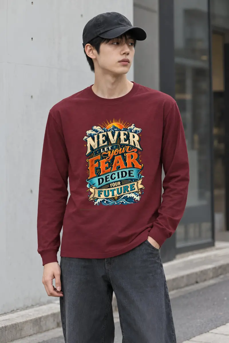"Fear and Future Mountains" Unisex Longsleeve T-shirt