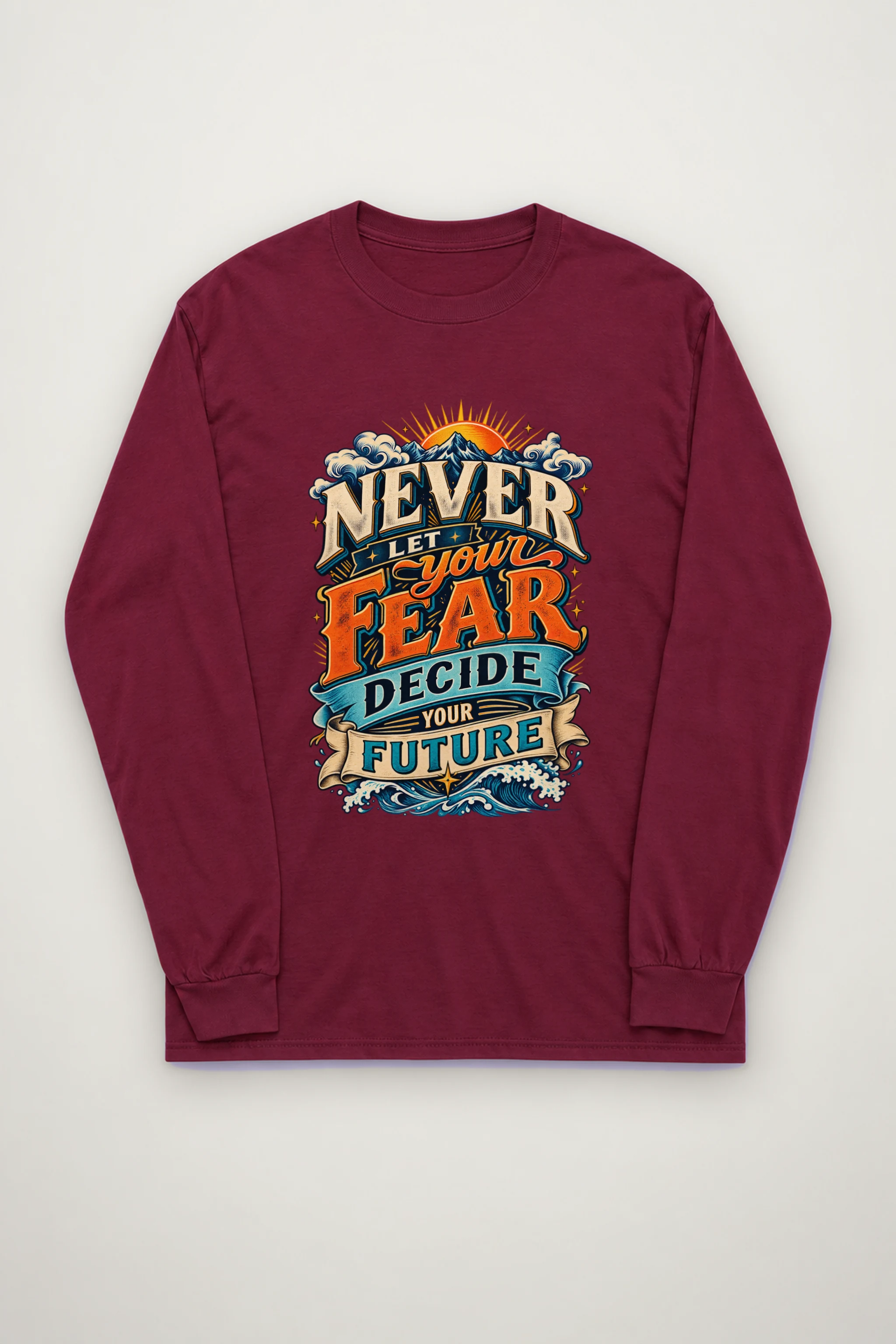 "Fear and Future Mountains" Unisex Longsleeve T-shirt