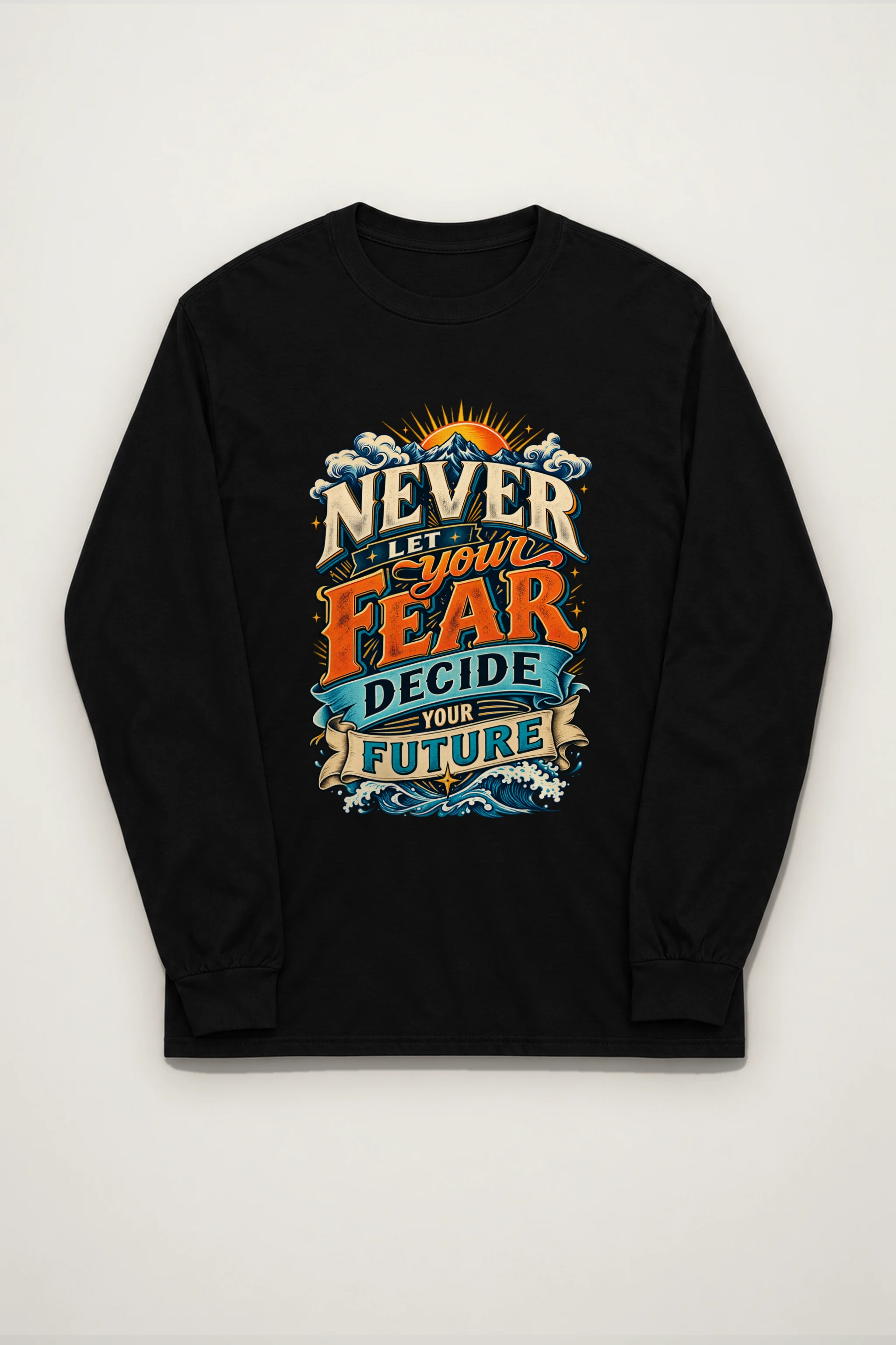 "Fear and Future Mountains" Unisex Longsleeve T-shirt