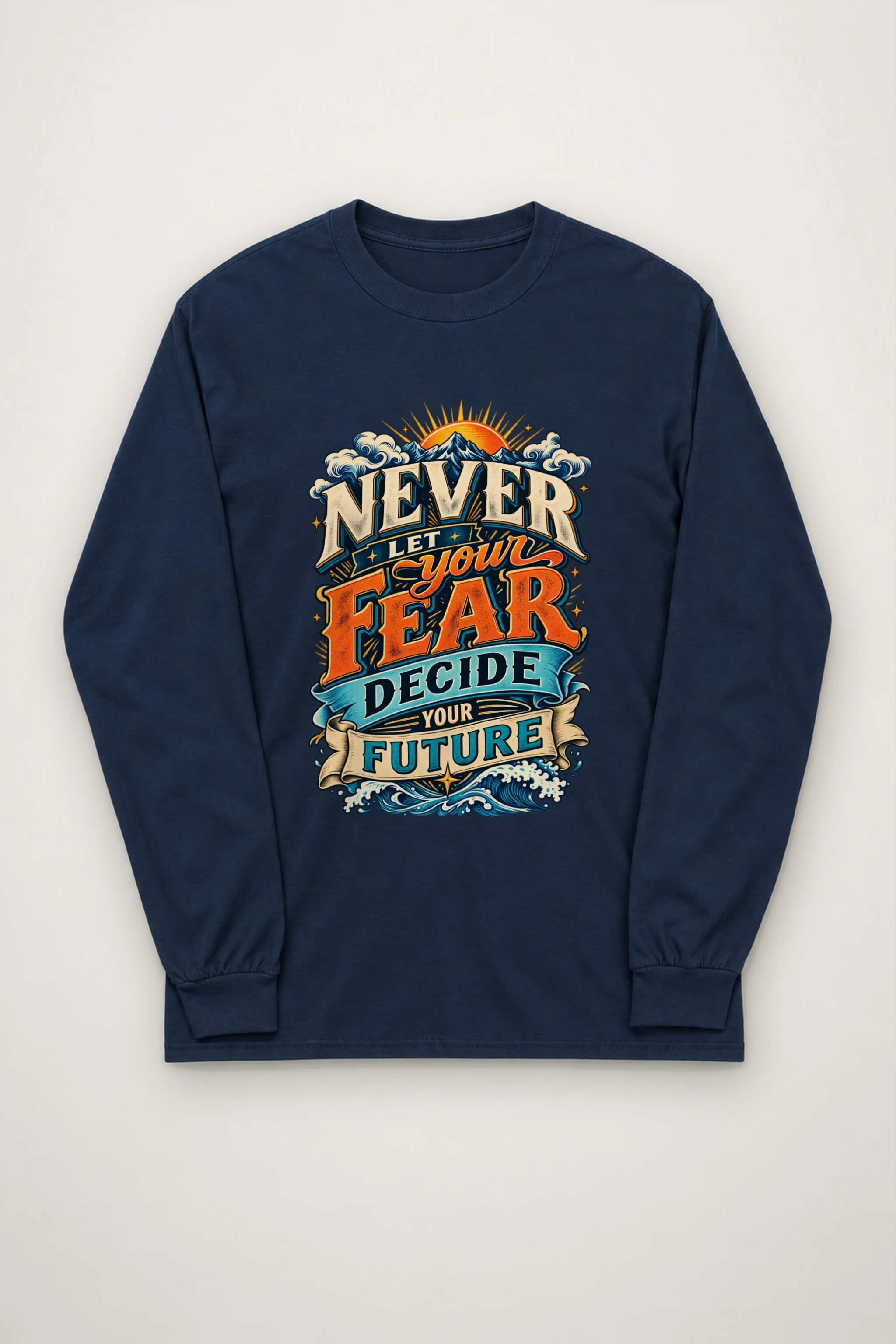 "Fear and Future Mountains" Unisex Longsleeve T-shirt