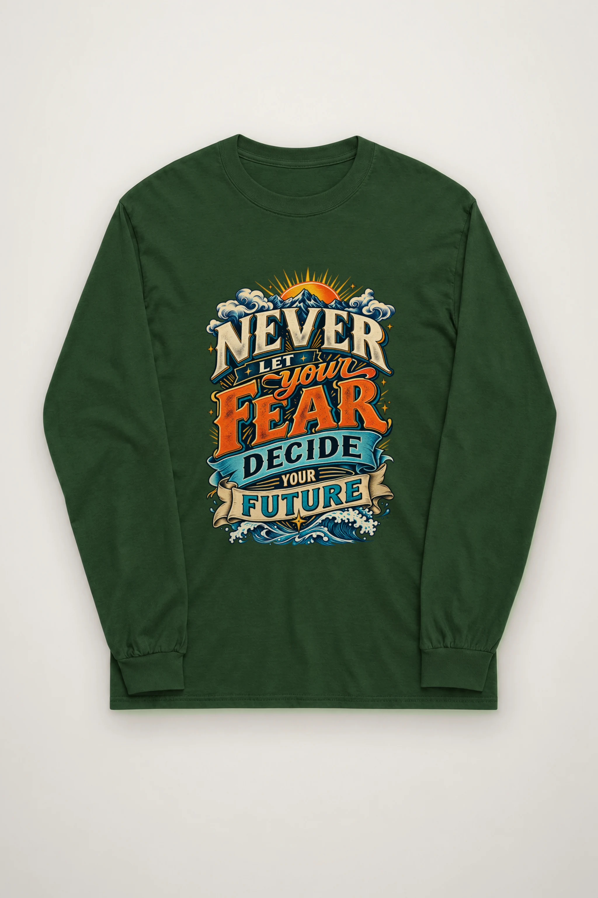 "Fear and Future Mountains" Unisex Longsleeve T-shirt