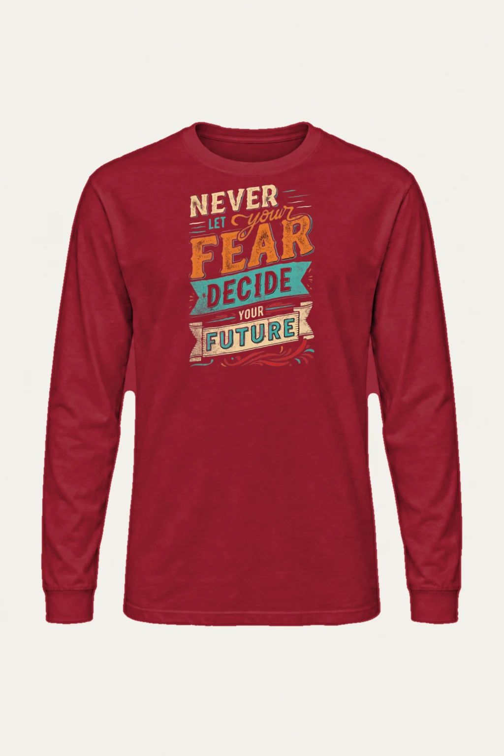 "Never Let Fear" Unisex Longsleeve T-shirt | Gildan 2400
