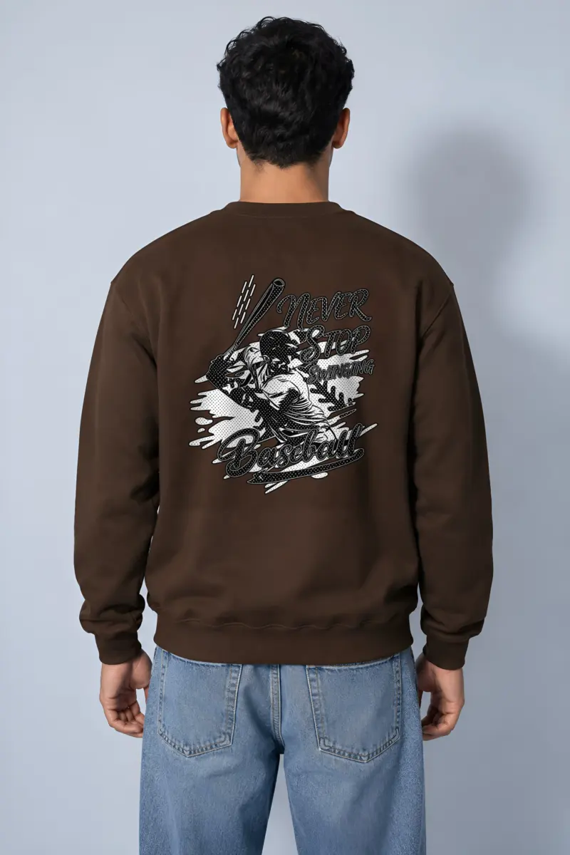"Never Stop Swinging" Heavy Blend Unisex Crewneck Sweatshirt