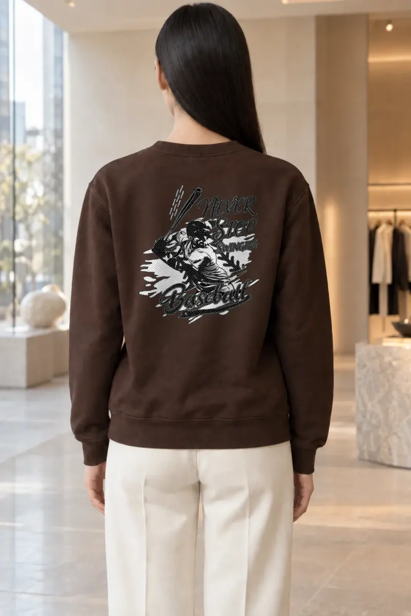 "Never Stop Swinging" Heavy Blend Unisex Crewneck Sweatshirt | Gildan 18000