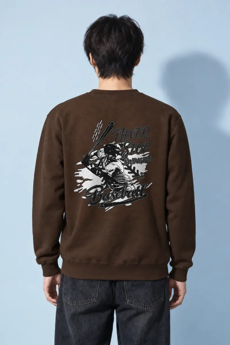 "Never Stop Swinging" Heavy Blend Unisex Crewneck Sweatshirt