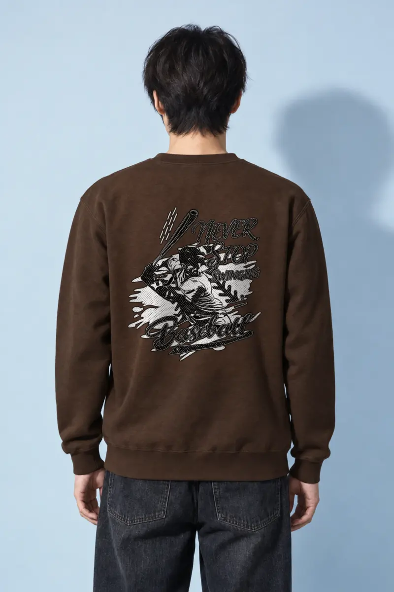 "Never Stop Swinging" Heavy Blend Unisex Crewneck Sweatshirt