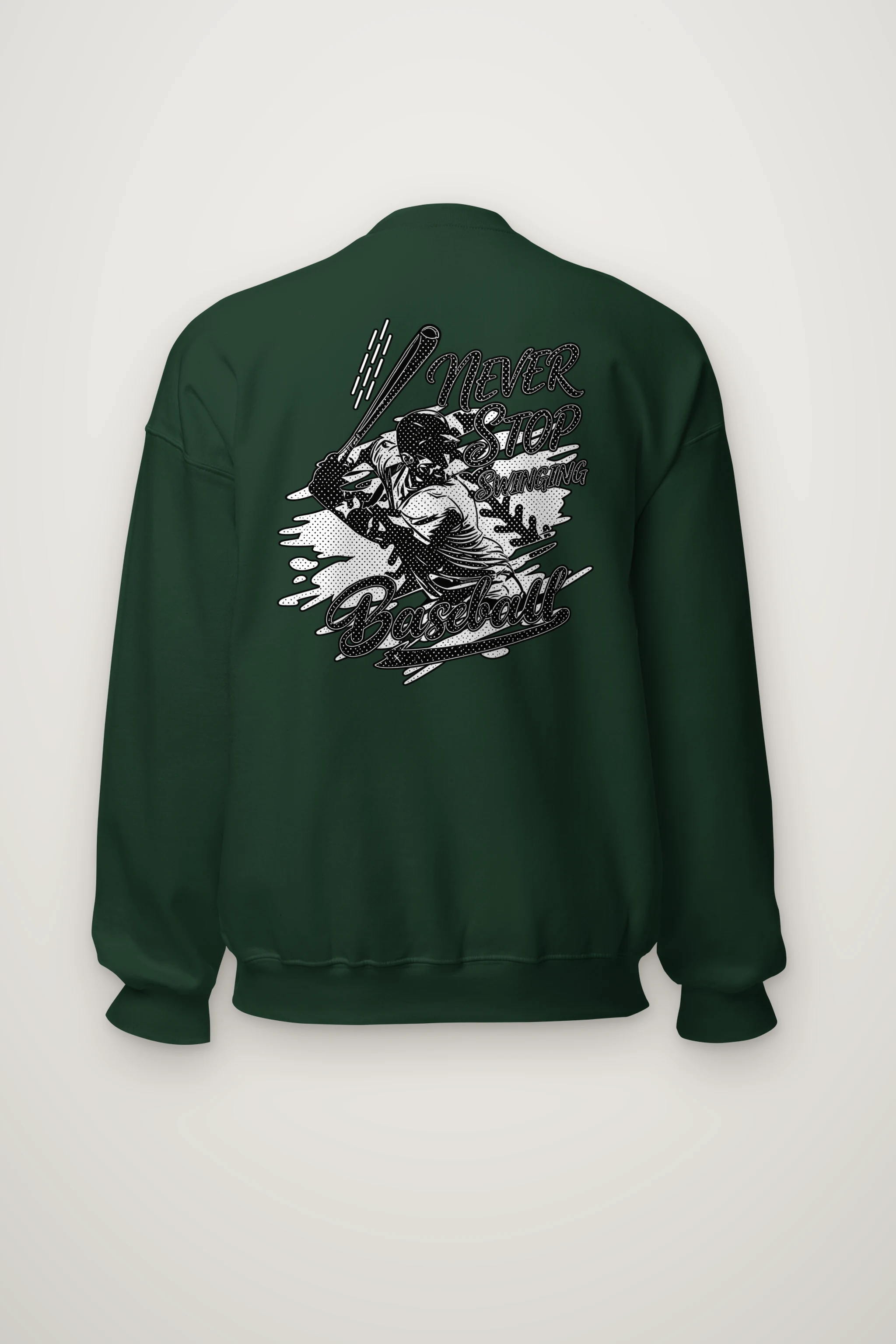 "Never Stop Swinging" Heavy Blend Unisex Crewneck Sweatshirt