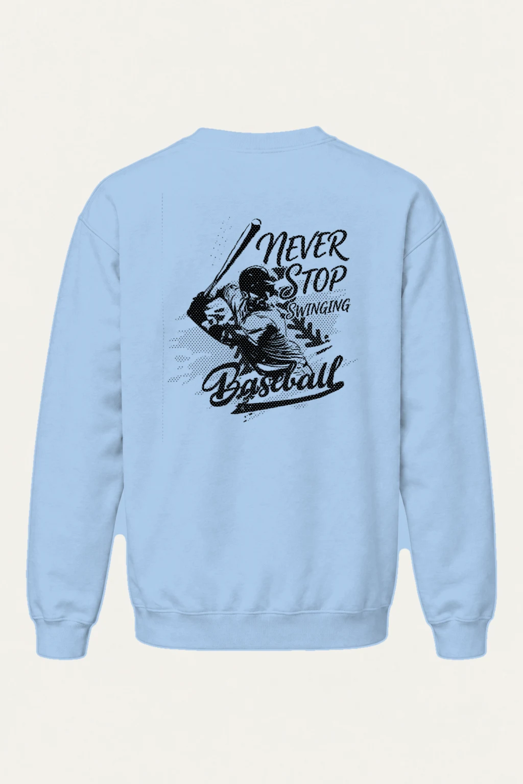 "Never Stop Swinging" Heavy Blend Unisex Crewneck Sweatshirt | Gildan 18000