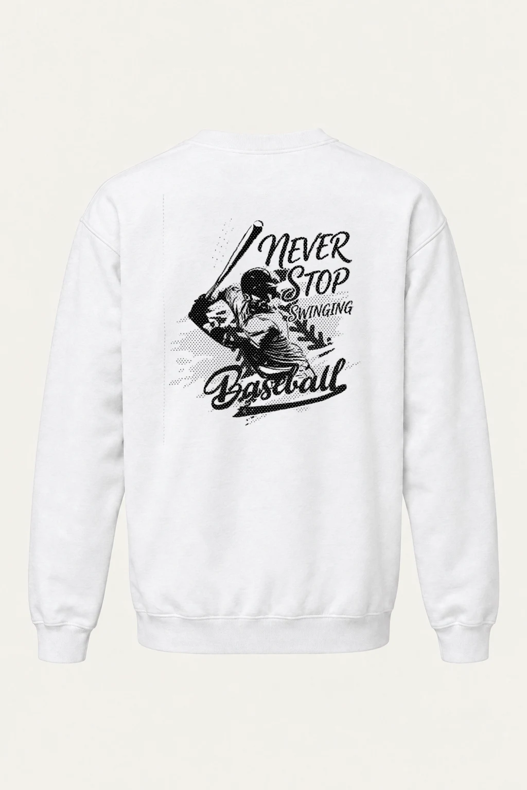 "Never Stop Swinging" Heavy Blend Unisex Crewneck Sweatshirt | Gildan 18000