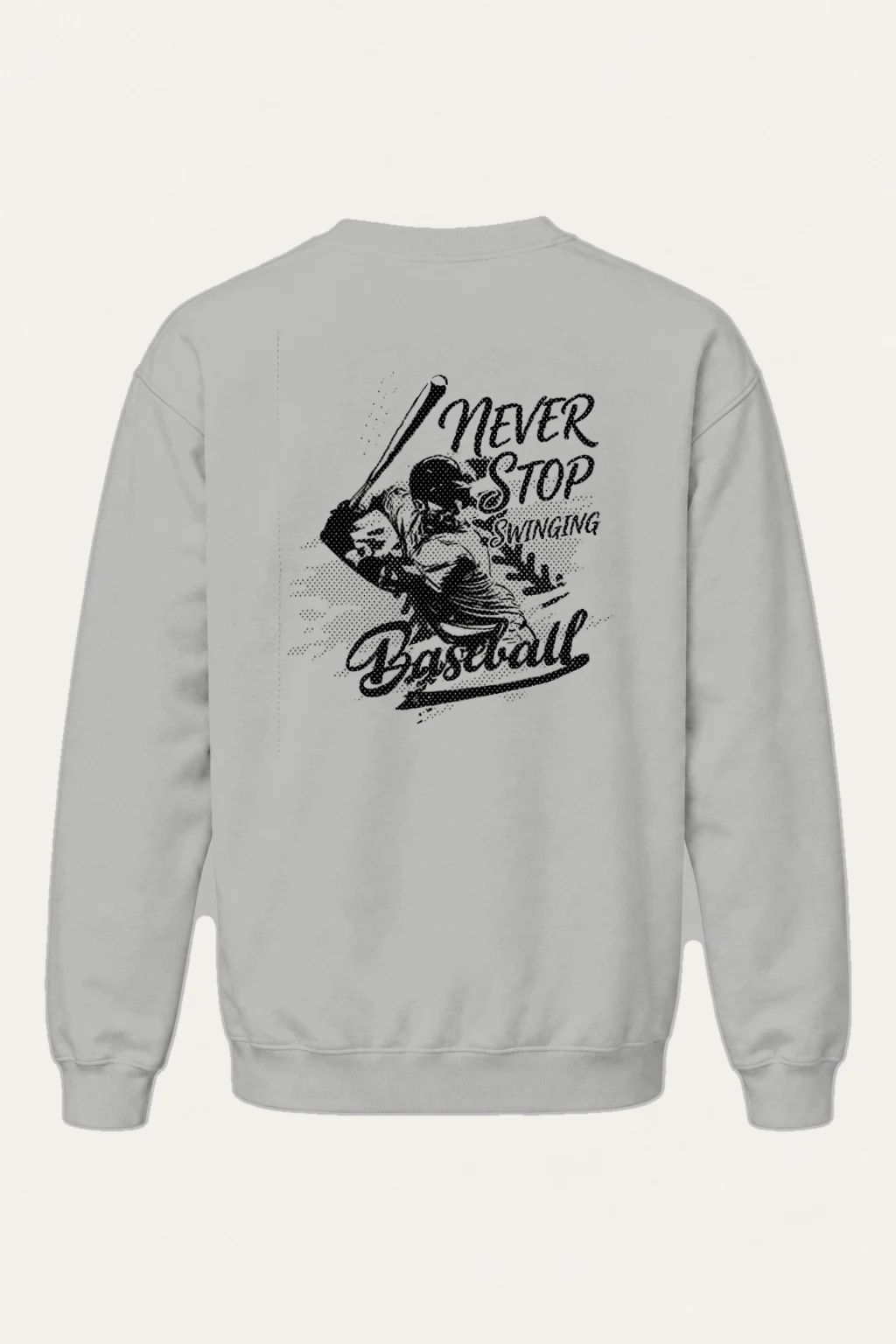 "Never Stop Swinging" Heavy Blend Unisex Crewneck Sweatshirt | Gildan 18000