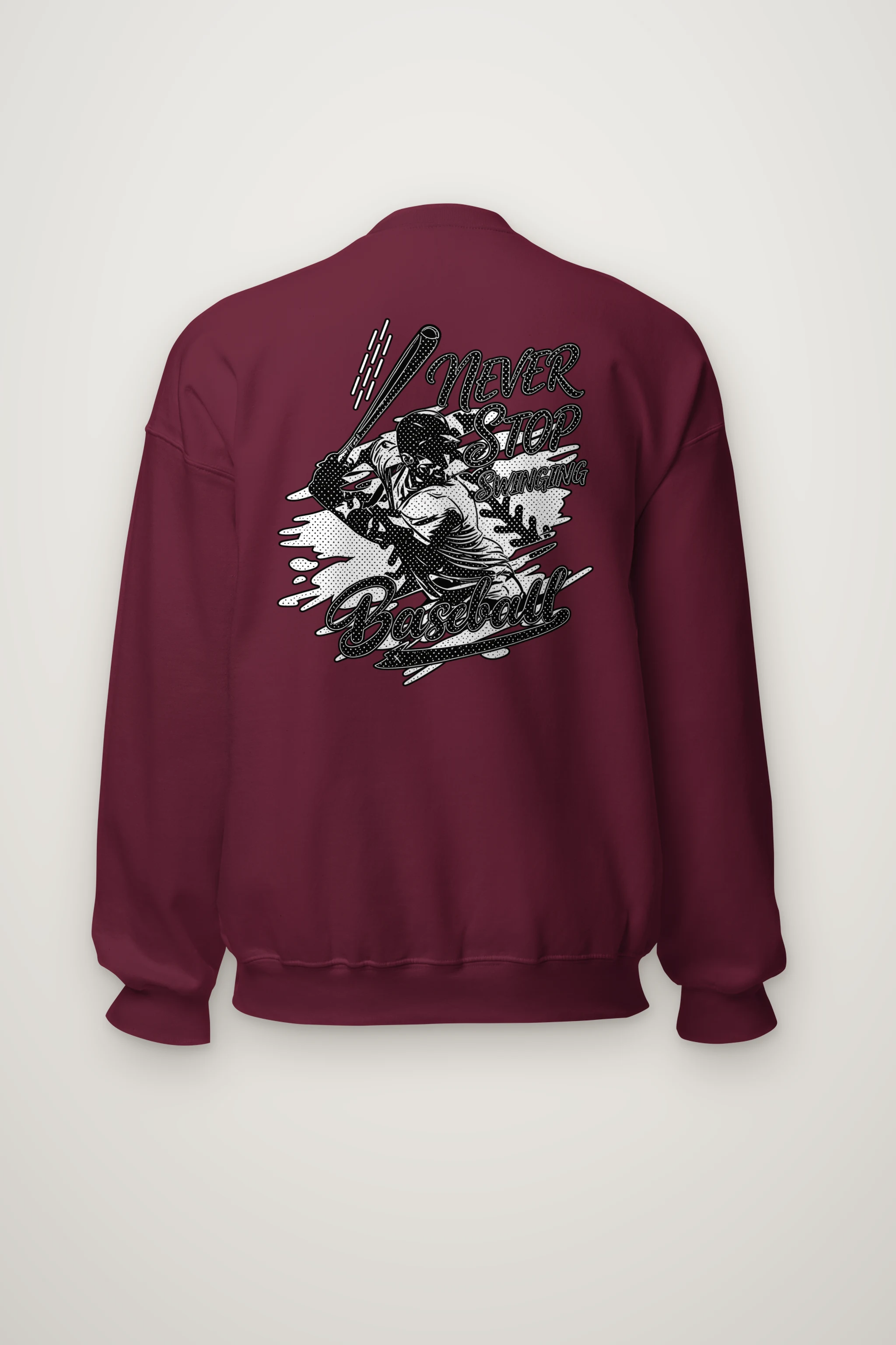 "Never Stop Swinging" Heavy Blend Unisex Crewneck Sweatshirt