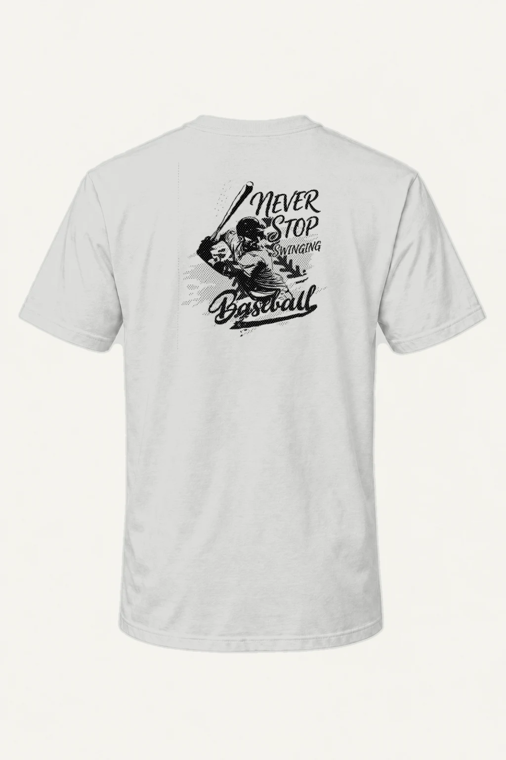 "Never Stop Swinging" Heavyweight Unisex Crewneck T-shirt | Gildan 5000