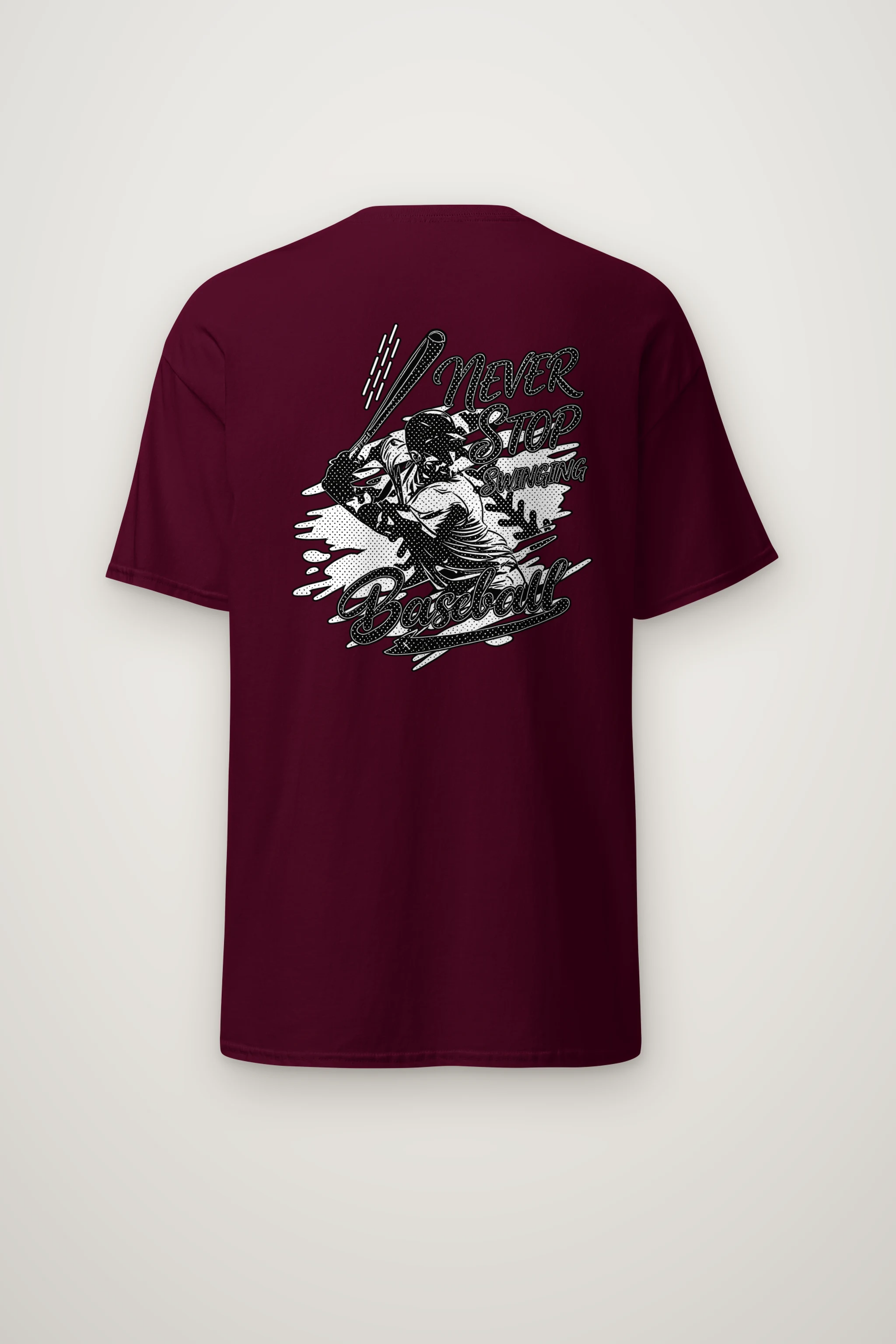 "Never Stop Swinging" Heavyweight Unisex Crewneck T-shirt