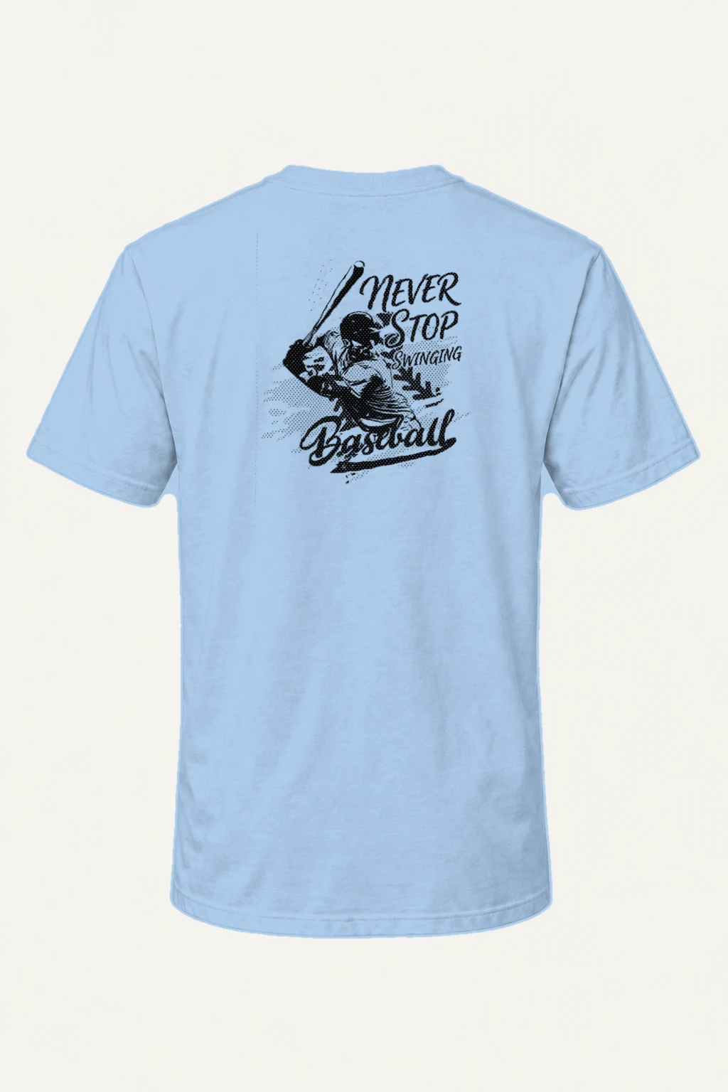 "Never Stop Swinging" Heavyweight Unisex Crewneck T-shirt | Gildan 5000