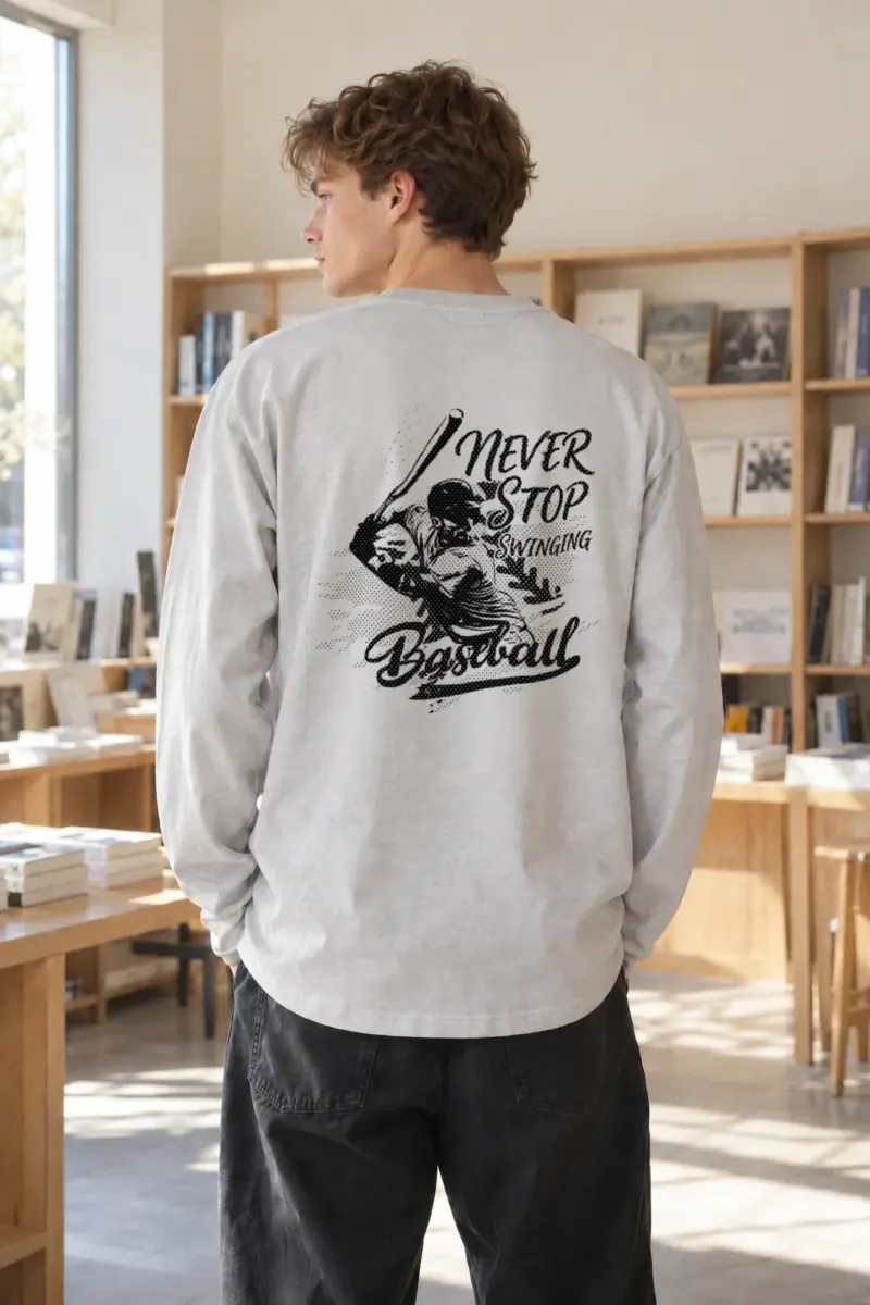 “Never Stop Swinging” Unisex Longsleeve T-shirt | Gildan 2400