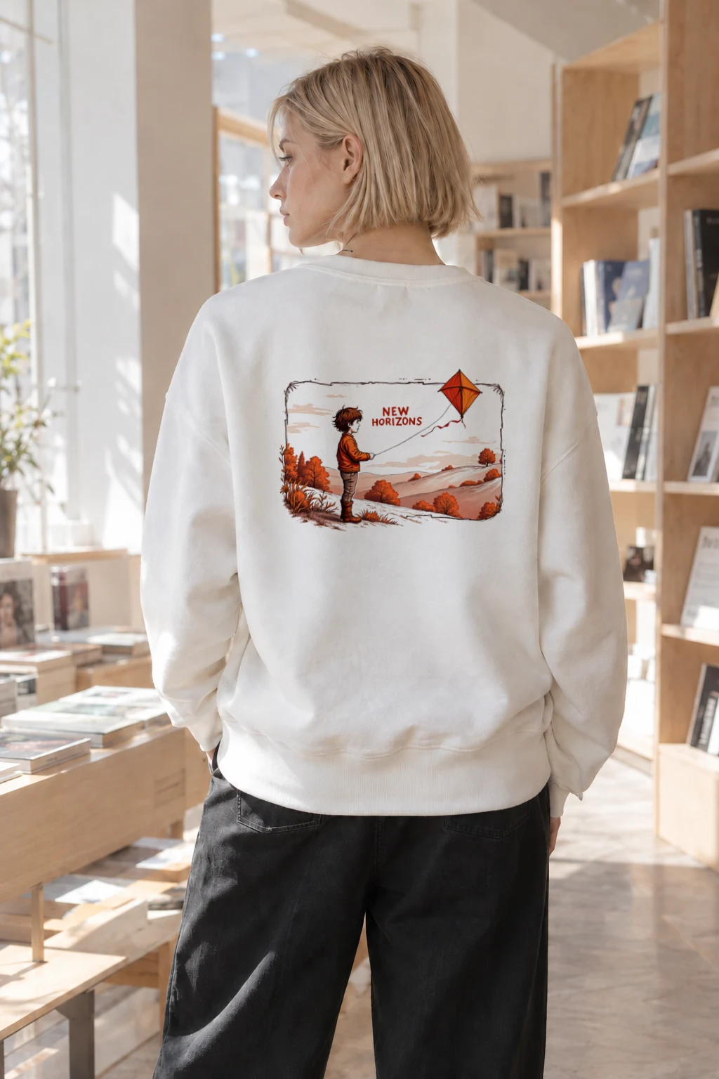 "New Horizons" Heavy Blend Unisex Crewneck Sweatshirt | Gildan 18000