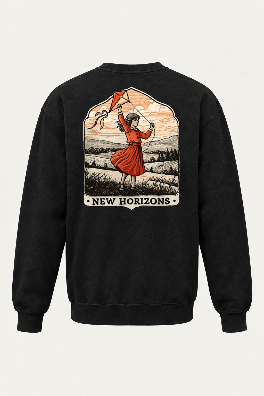 "New Horizons" Heavy Blend Unisex Crewneck Sweatshirt | Gildan 18000