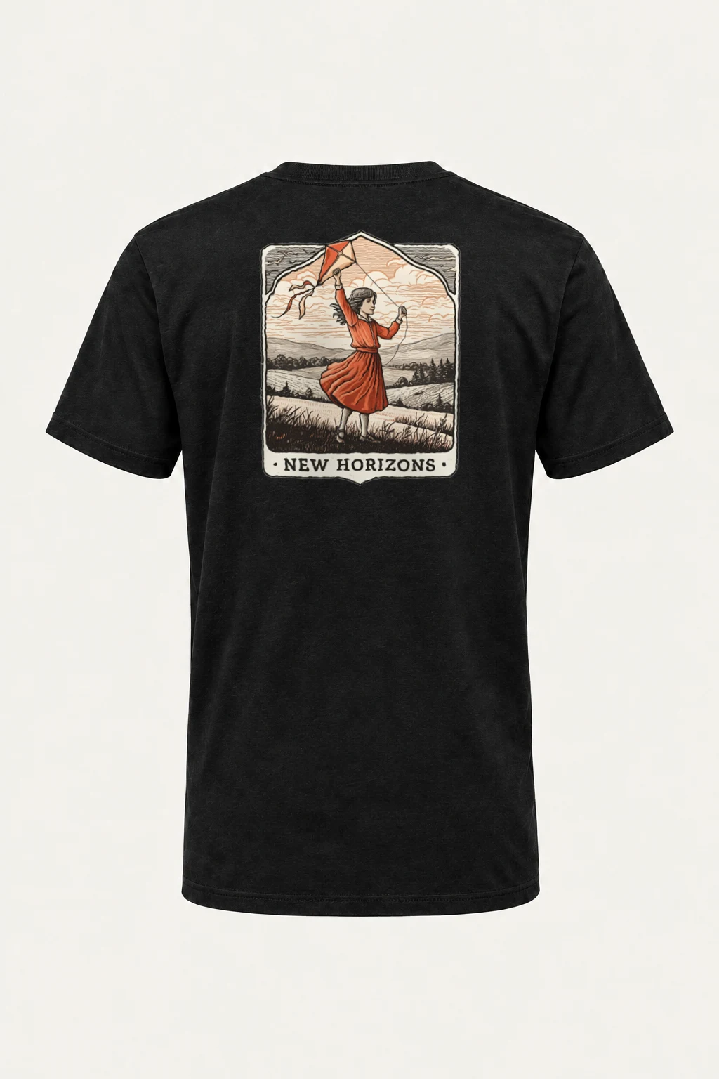 "New Horizons" Heavyweight Unisex Crewneck T-shirt | Gildan 5000
