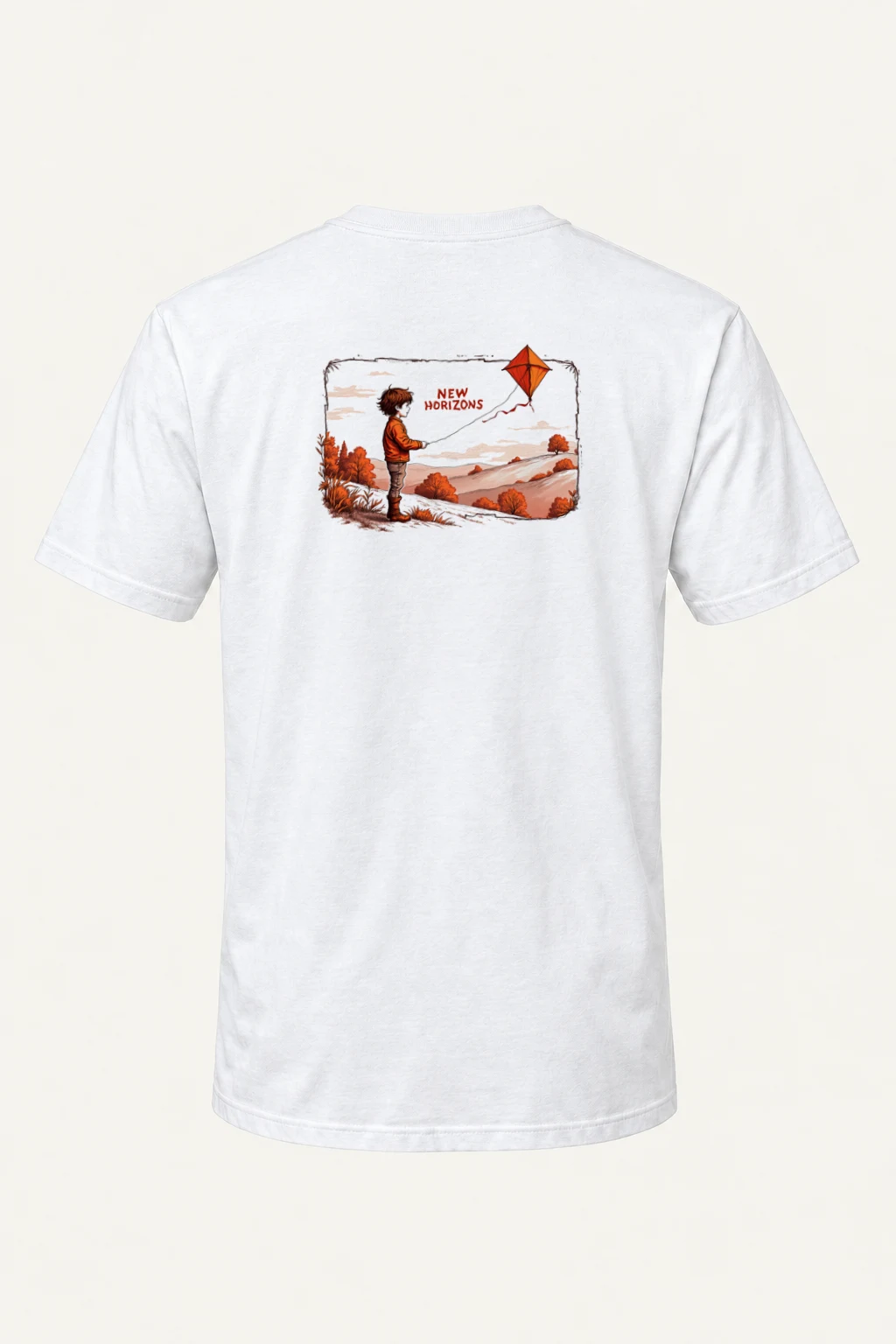 "New Horizons" Heavyweight Unisex Crewneck T-shirt | Gildan 5000