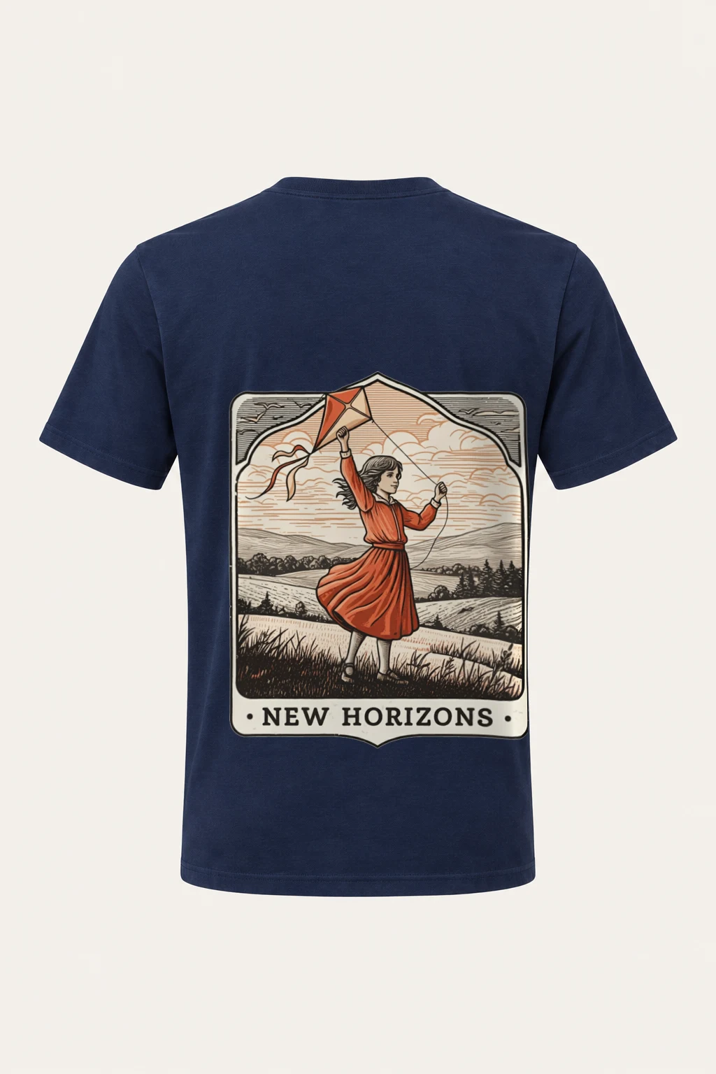 "New Horizons" Heavyweight Unisex Crewneck T-shirt | Gildan 5000