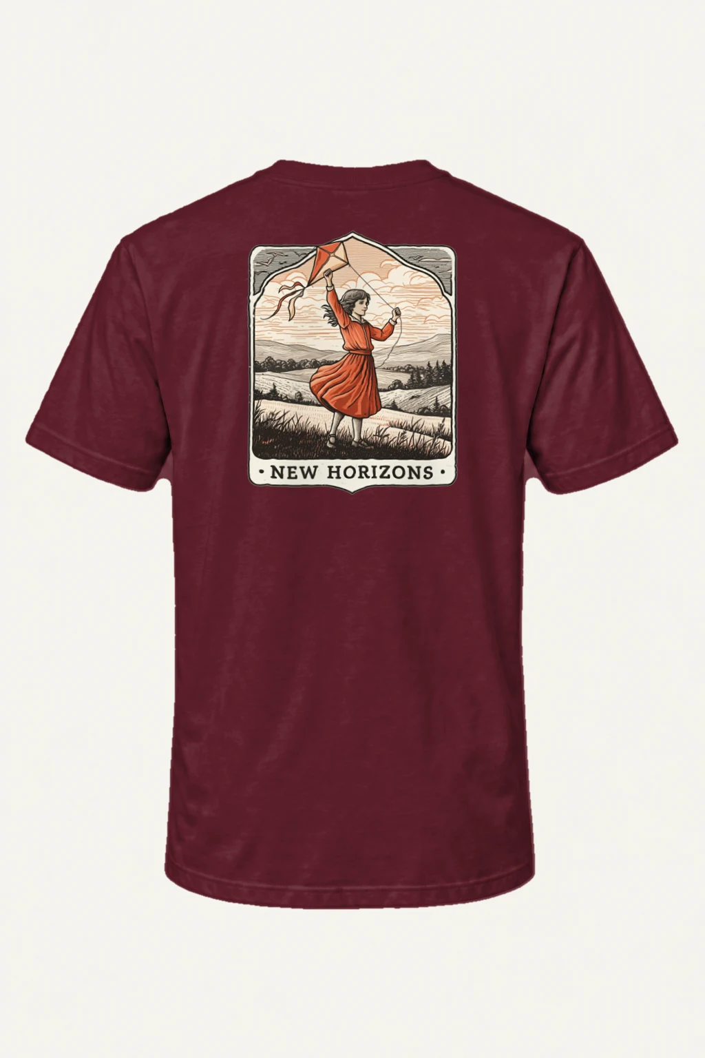 "New Horizons" Heavyweight Unisex Crewneck T-shirt | Gildan 5000