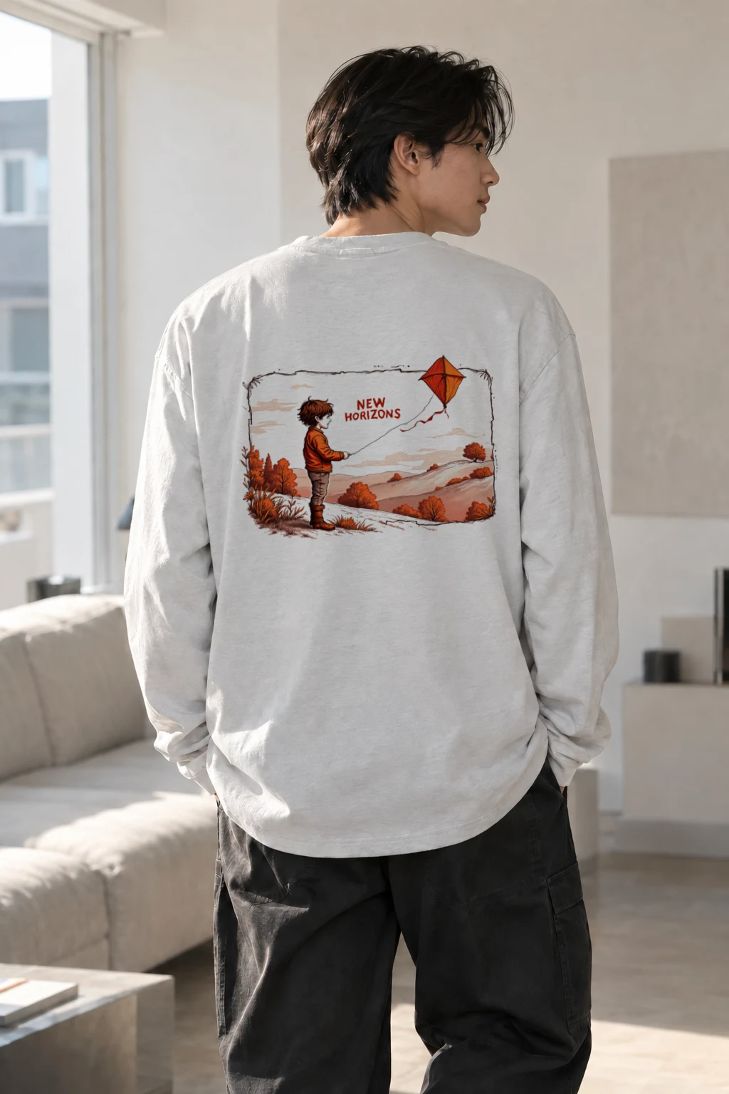 "New Horizons" Unisex Longsleeve T-shirt | Gildan 2400
