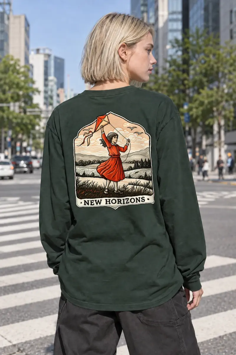 "New Horizons" Unisex Longsleeve T-shirt | Gildan 2400