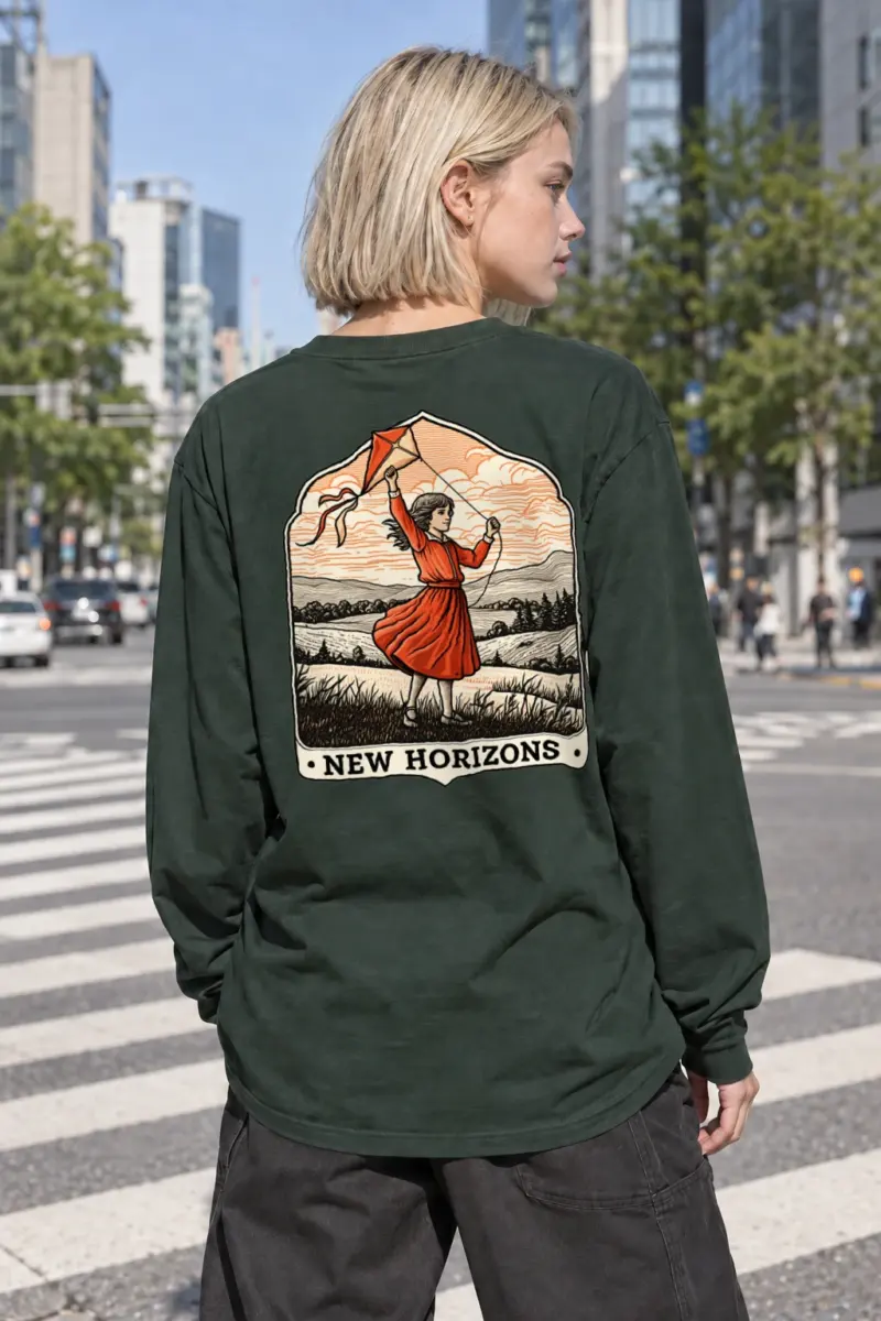 "New Horizons" Unisex Longsleeve T-shirt | Gildan 2400