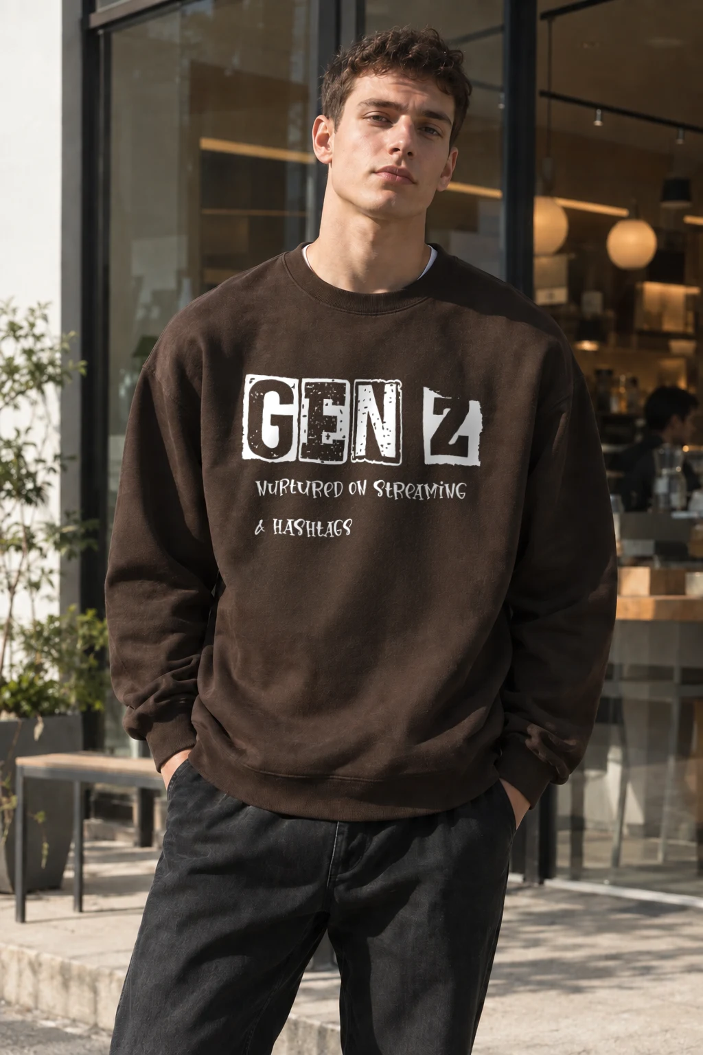 "New Project" Heavy Blend Unisex Crewneck Sweatshirt | Gildan 18000