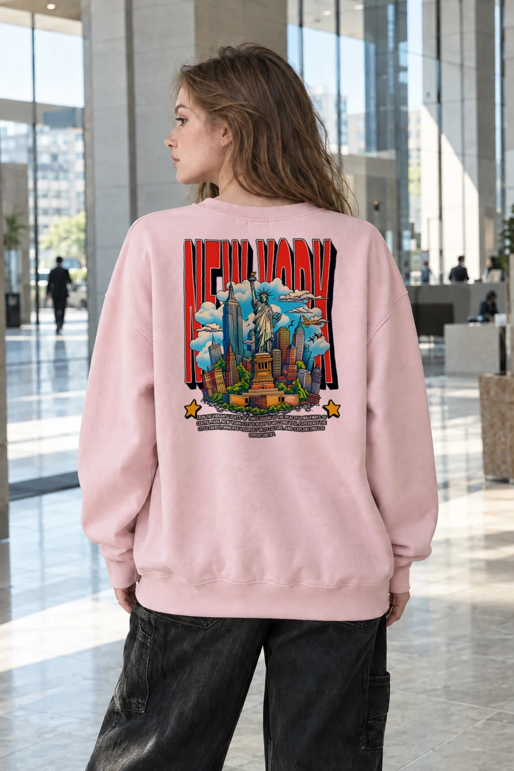 "New York City" Heavy Blend Unisex Crewneck Sweatshirt | Gildan 18000