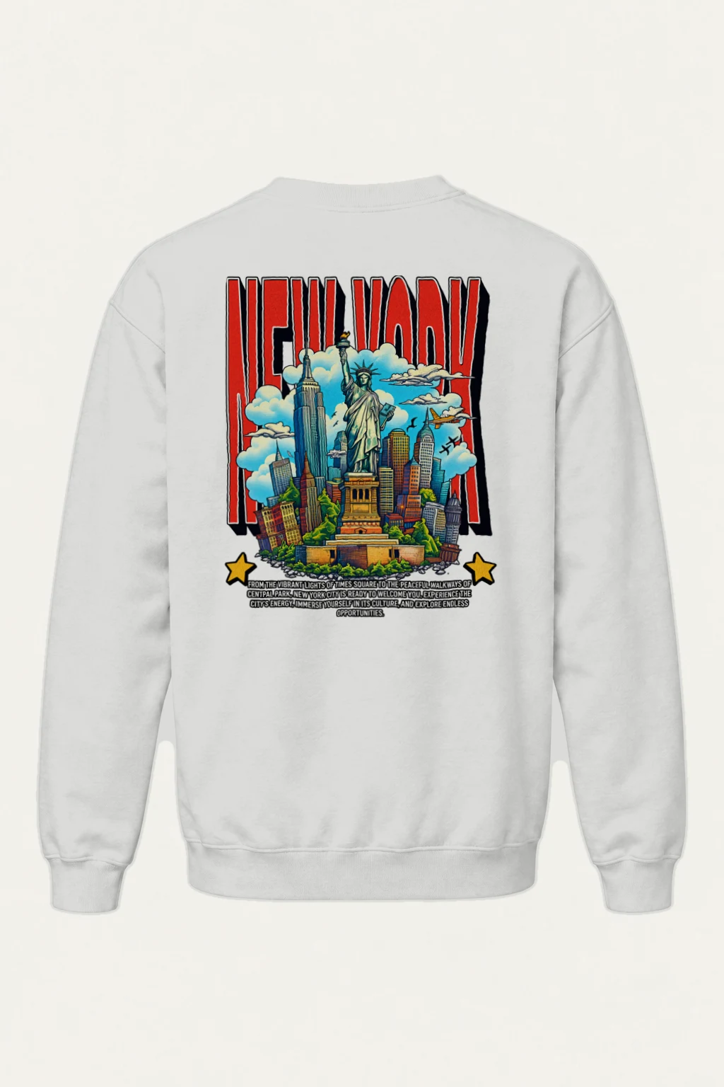 "New York City" Heavy Blend Unisex Crewneck Sweatshirt | Gildan 18000