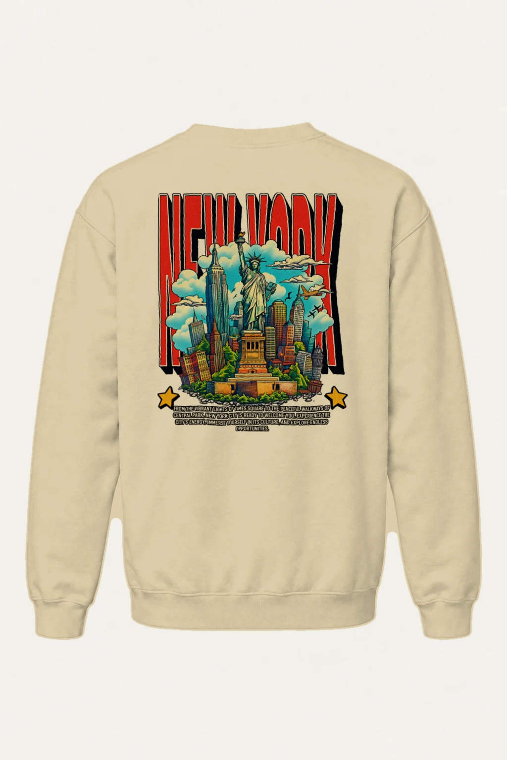 "New York City" Heavy Blend Unisex Crewneck Sweatshirt | Gildan 18000