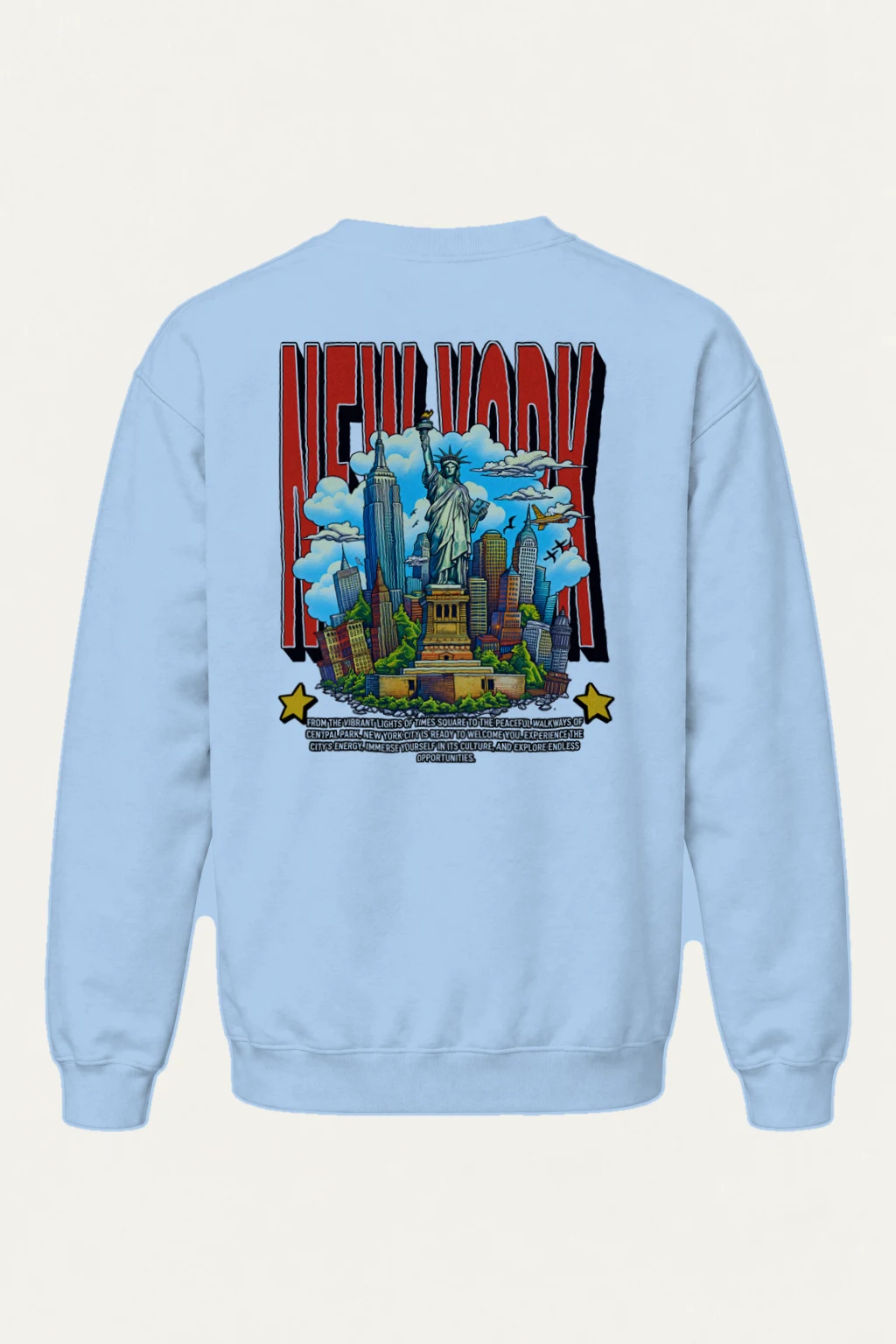"New York City" Heavy Blend Unisex Crewneck Sweatshirt | Gildan 18000