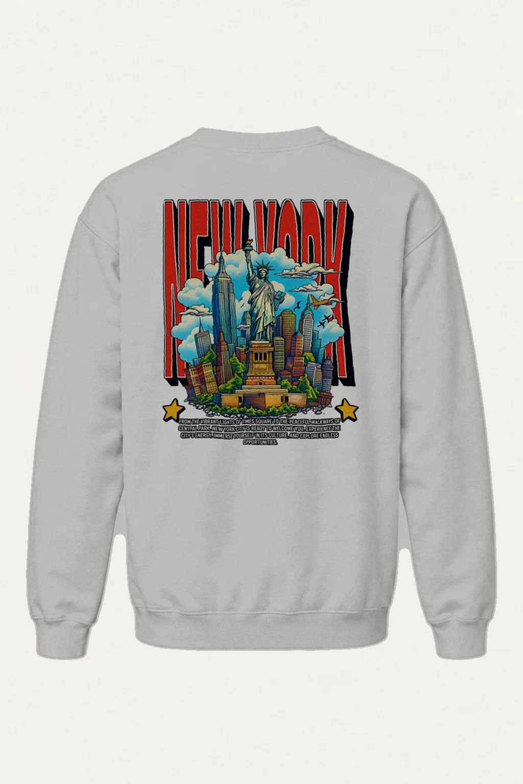 "New York City" Heavy Blend Unisex Crewneck Sweatshirt | Gildan 18000