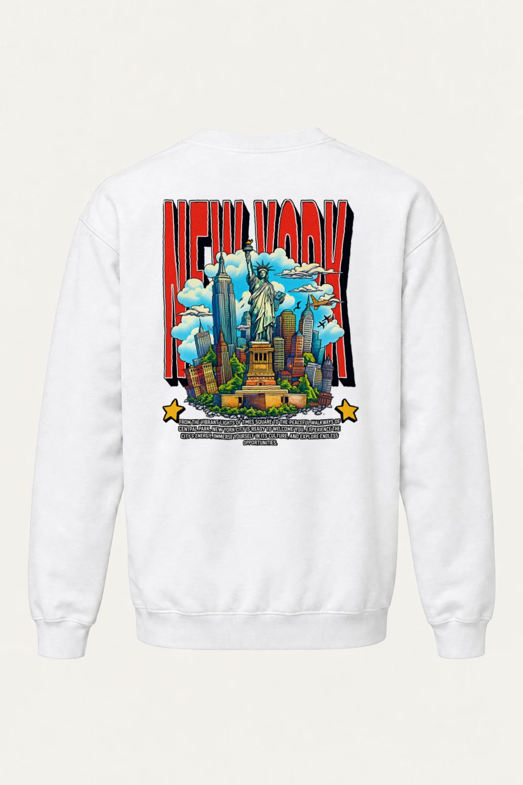"New York City" Heavy Blend Unisex Crewneck Sweatshirt | Gildan 18000