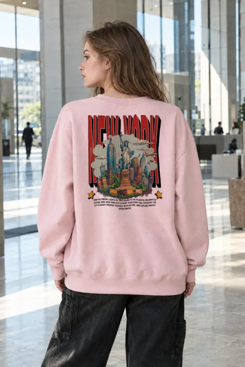 "New York City Welcome" Heavy Blend Unisex Crewneck Sweatshirt | Gildan 18000