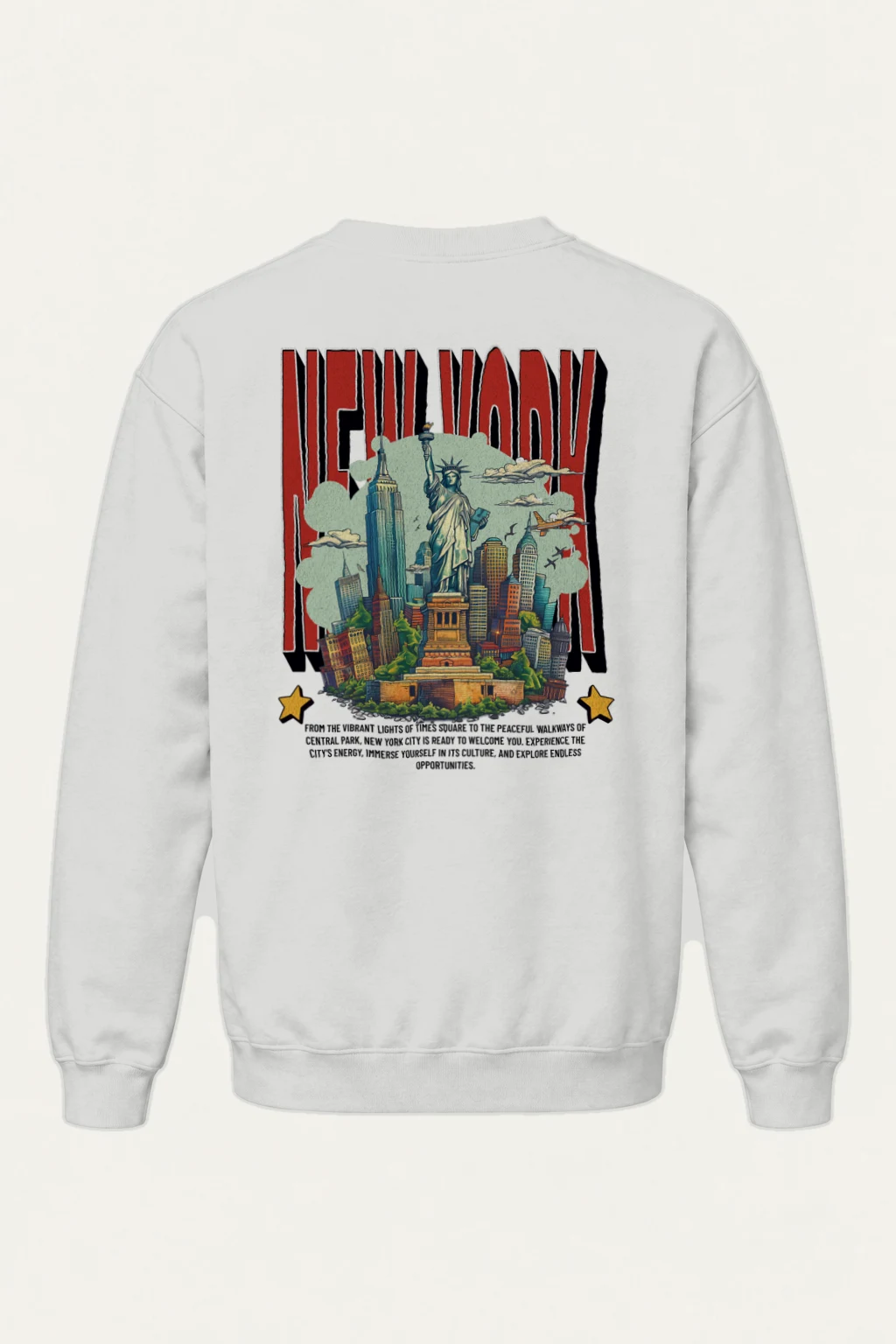"New York City Welcome" Heavy Blend Unisex Crewneck Sweatshirt | Gildan 18000