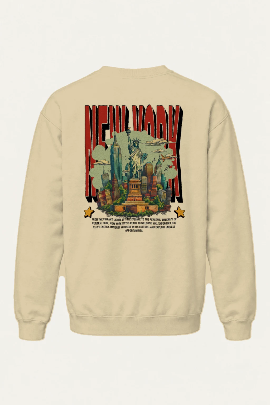 "New York City Welcome" Heavy Blend Unisex Crewneck Sweatshirt | Gildan 18000