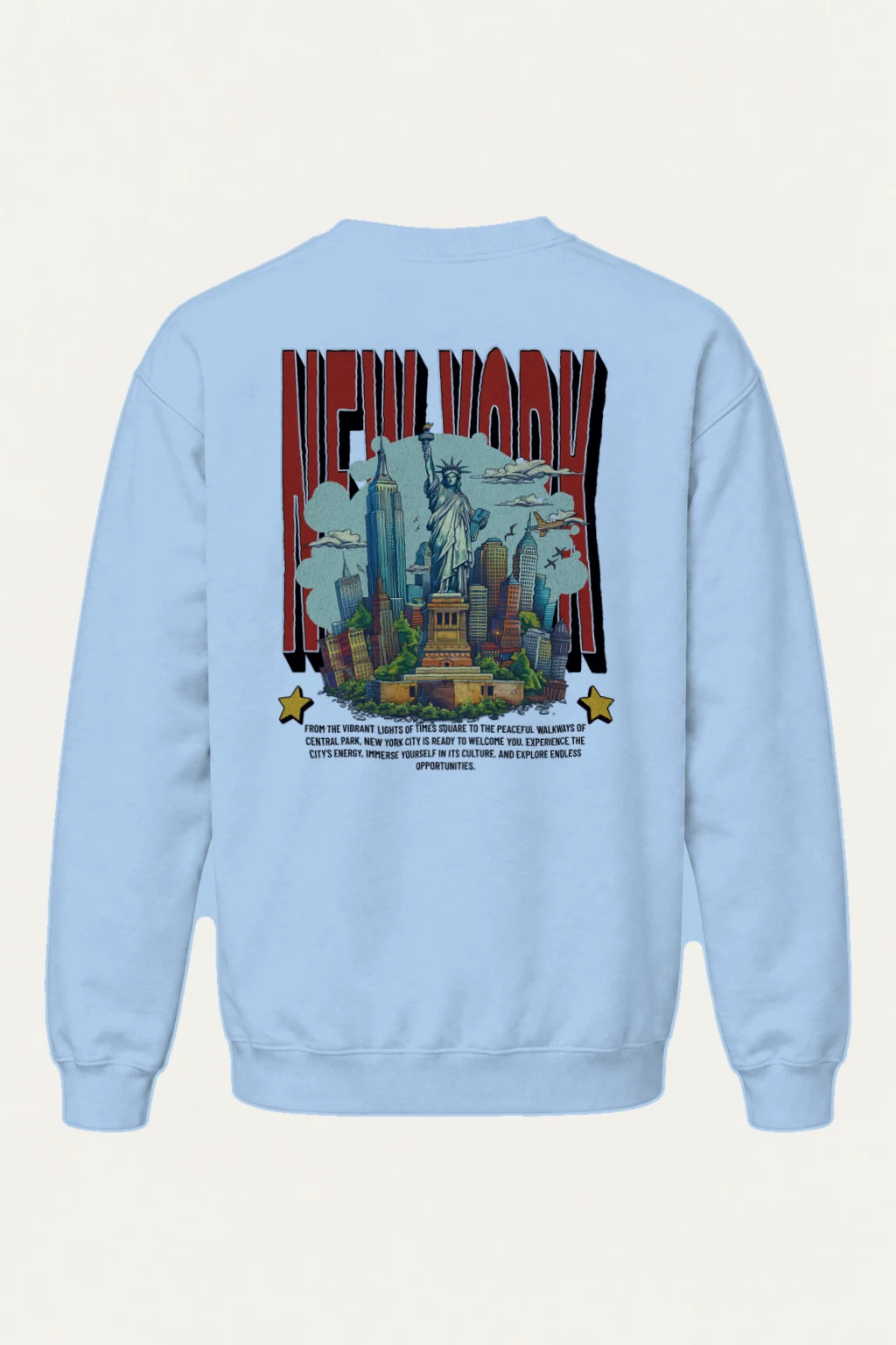 "New York City Welcome" Heavy Blend Unisex Crewneck Sweatshirt | Gildan 18000