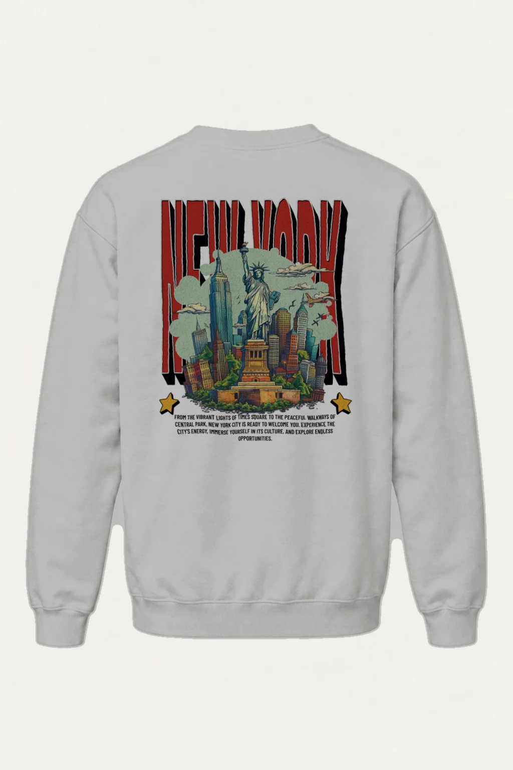 "New York City Welcome" Heavy Blend Unisex Crewneck Sweatshirt | Gildan 18000