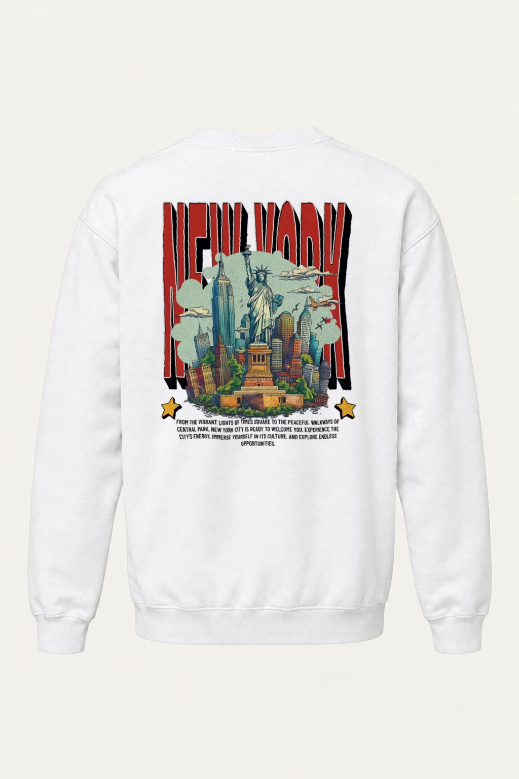 "New York City Welcome" Heavy Blend Unisex Crewneck Sweatshirt | Gildan 18000