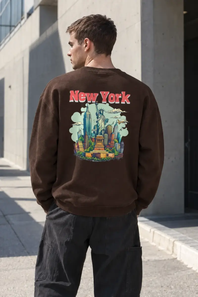 "New York Liberty" Heavy Blend Unisex Crewneck Sweatshirt | Gildan 18000