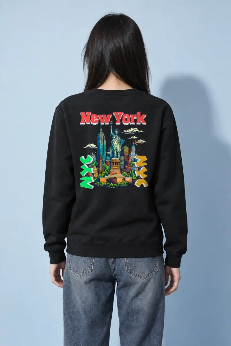 "New York Liberty" Heavy Blend Unisex Crewneck Sweatshirt | Gildan 18000