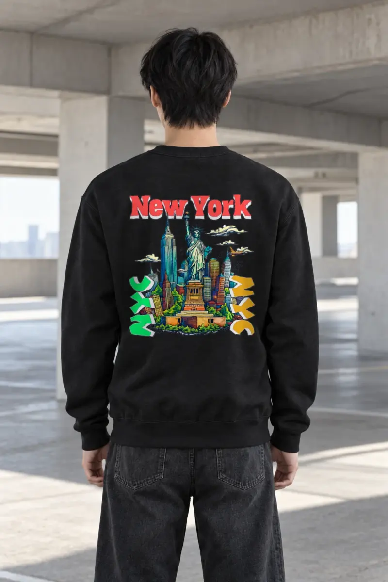 "New York Liberty" Heavy Blend Unisex Crewneck Sweatshirt | Gildan 18000