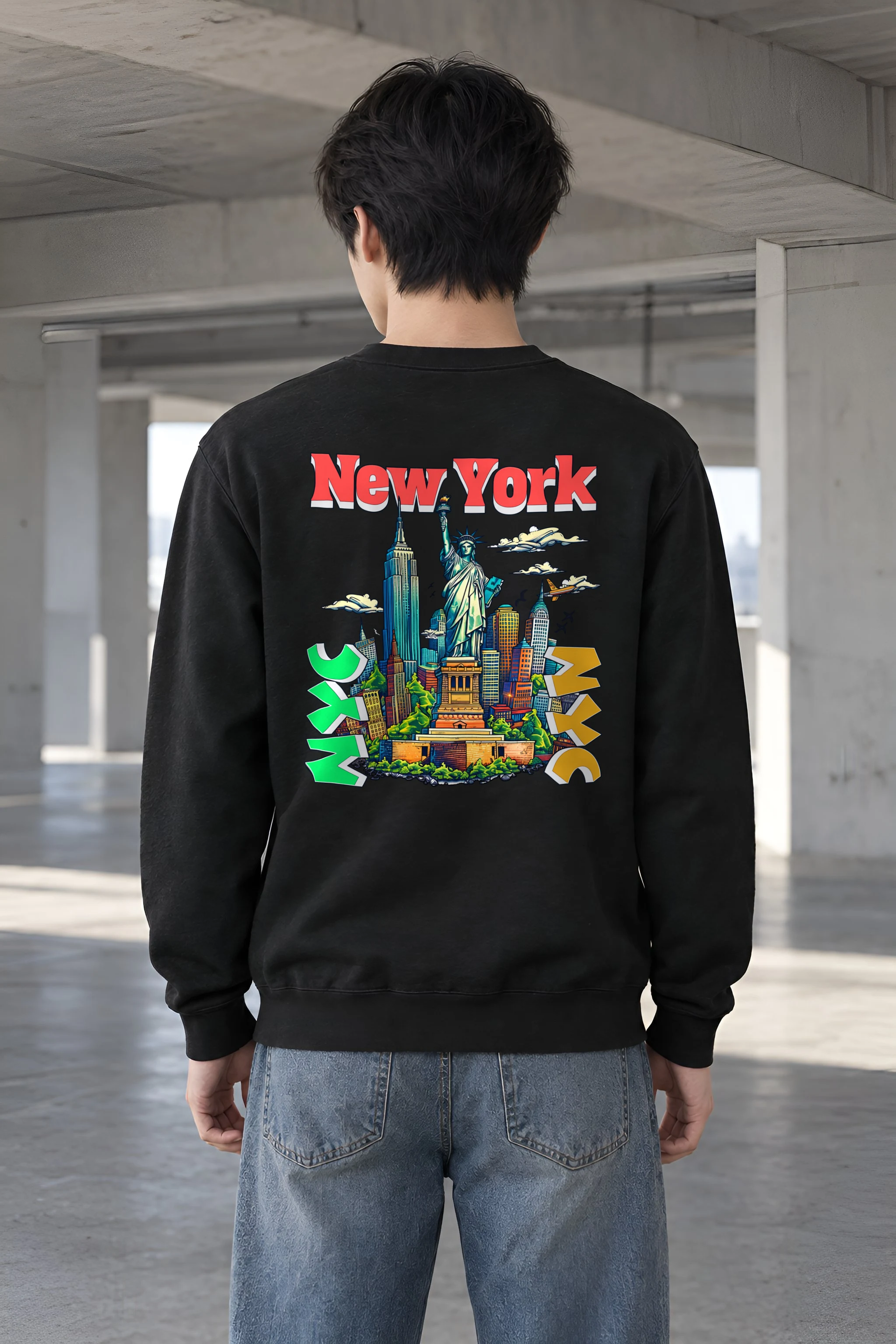 "New York Liberty" Heavy Blend Unisex Crewneck Sweatshirt