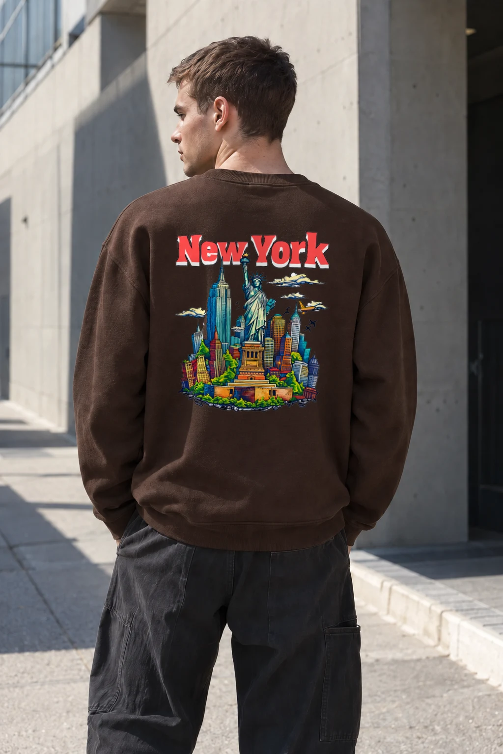 "New York Liberty" Heavy Blend Unisex Crewneck Sweatshirt | Gildan 18000