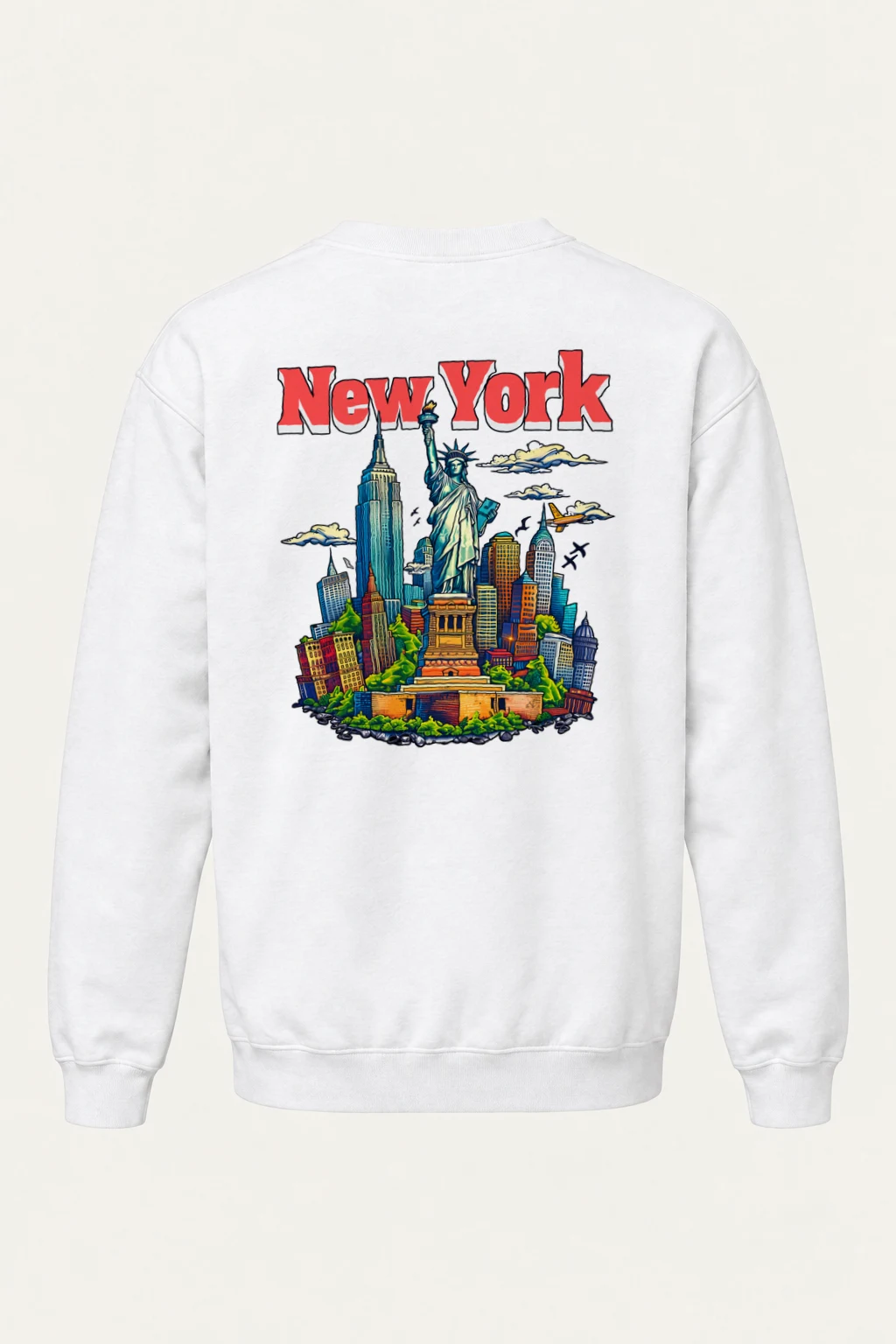 "New York Liberty" Heavy Blend Unisex Crewneck Sweatshirt | Gildan 18000