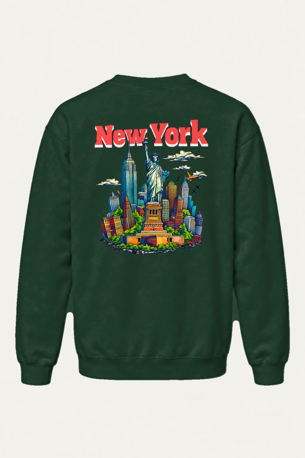 "New York Liberty" Heavy Blend Unisex Crewneck Sweatshirt | Gildan 18000
