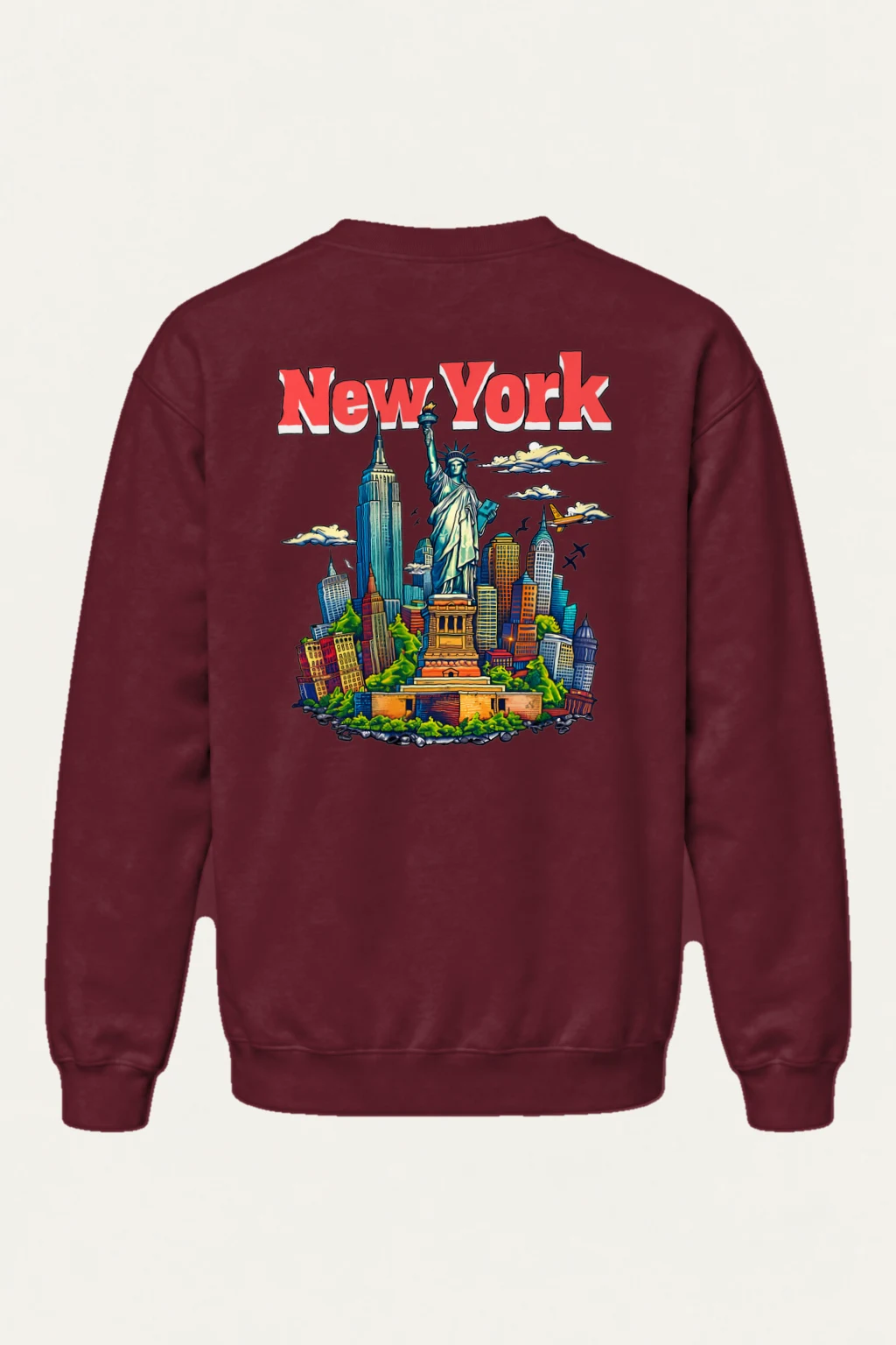 "New York Liberty" Heavy Blend Unisex Crewneck Sweatshirt | Gildan 18000