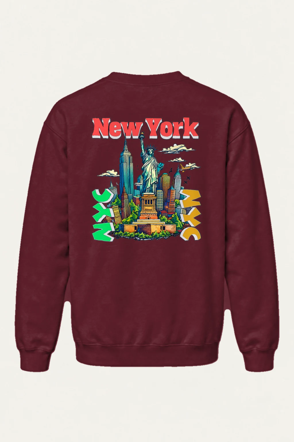 "New York Liberty" Heavy Blend Unisex Crewneck Sweatshirt | Gildan 18000
